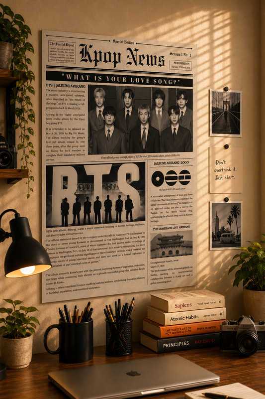 BTS Kpop News Poster