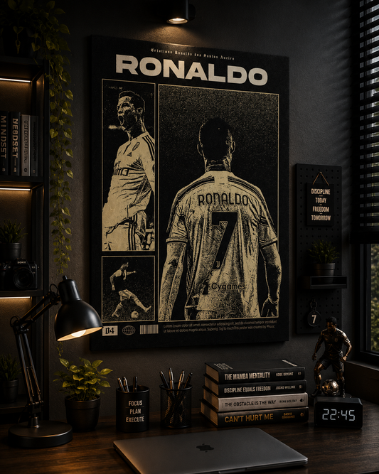 Cristiano Ronaldo Vintage Poster