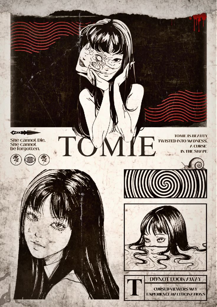Tomie Horror Manga Poster