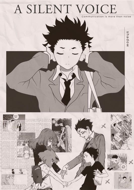 A Silent Voice Vintage Poster
