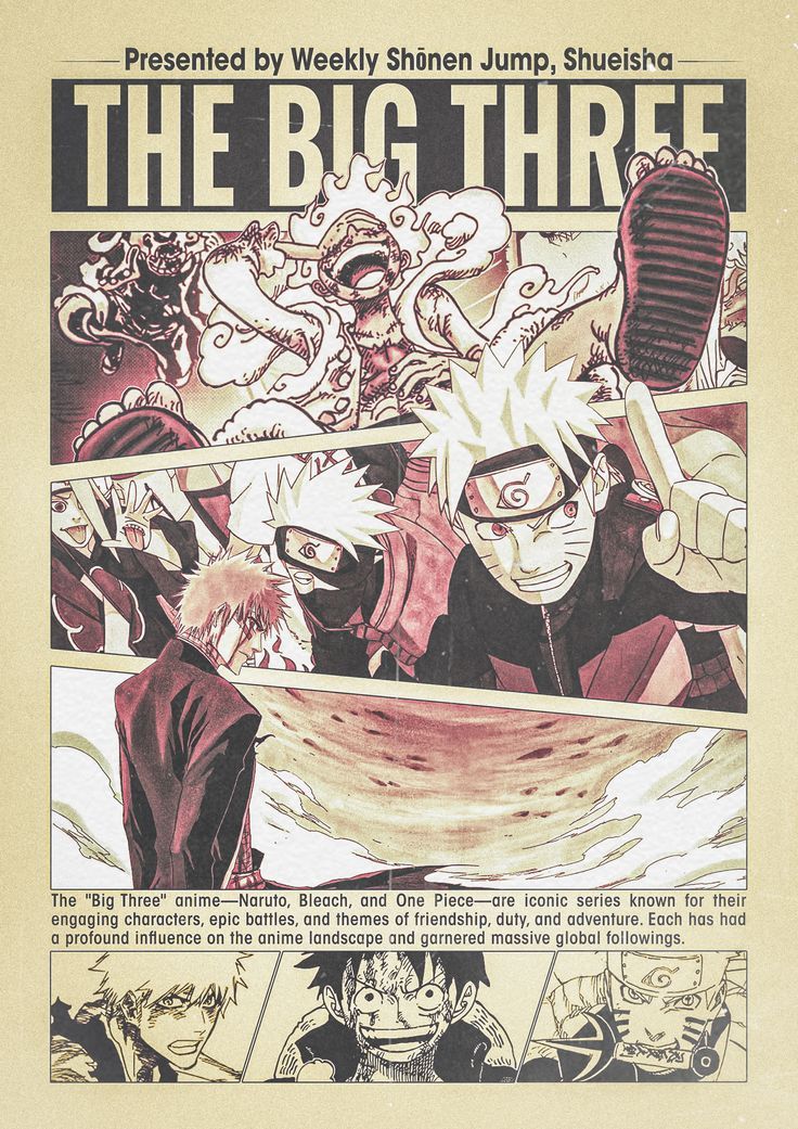 The Big Three Anime Poster