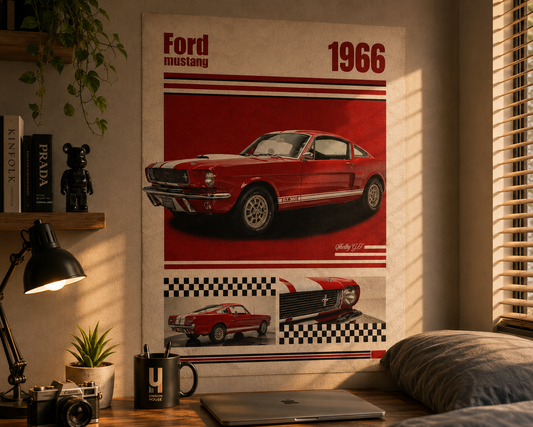 1966 Ford Mustang Shelby GT350 Poster