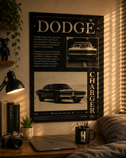 1969 Dodge Charger Rain Poster
