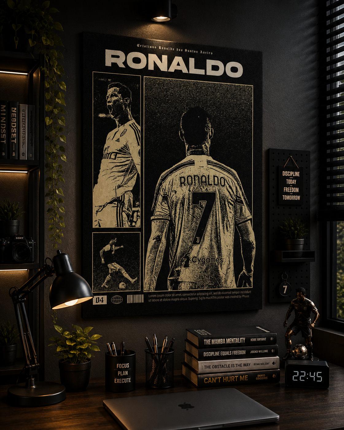 Cristiano Ronaldo Vintage Poster