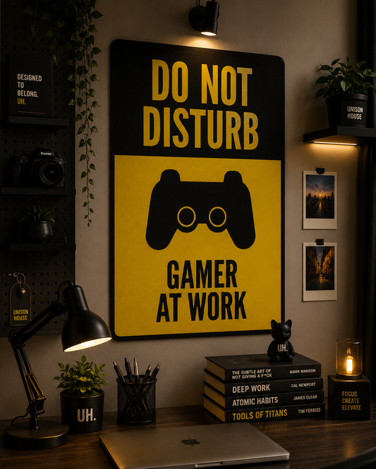 Do Not Disturb Gamer At Work Poster