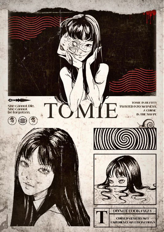 Tomie Horror Manga Poster