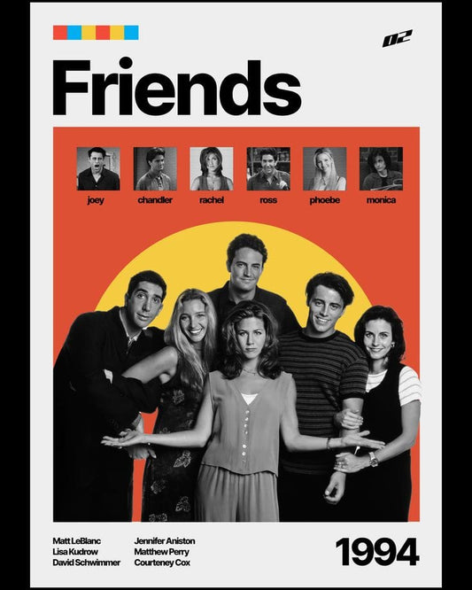 Friends 1994 Cast Poster