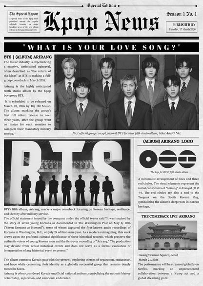 BTS Kpop News Poster