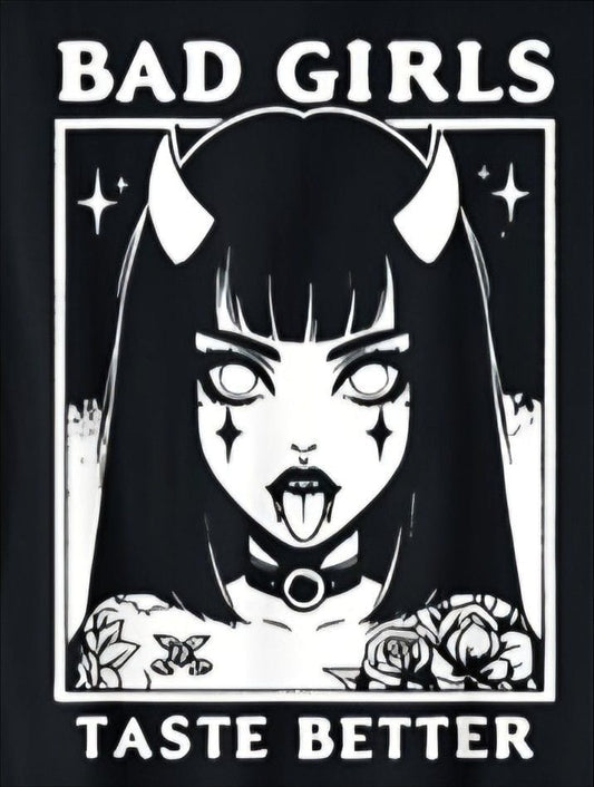 Bad Girls Gothic Art Poster