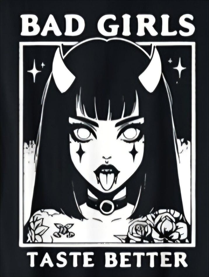Bad Girls Gothic Art Poster