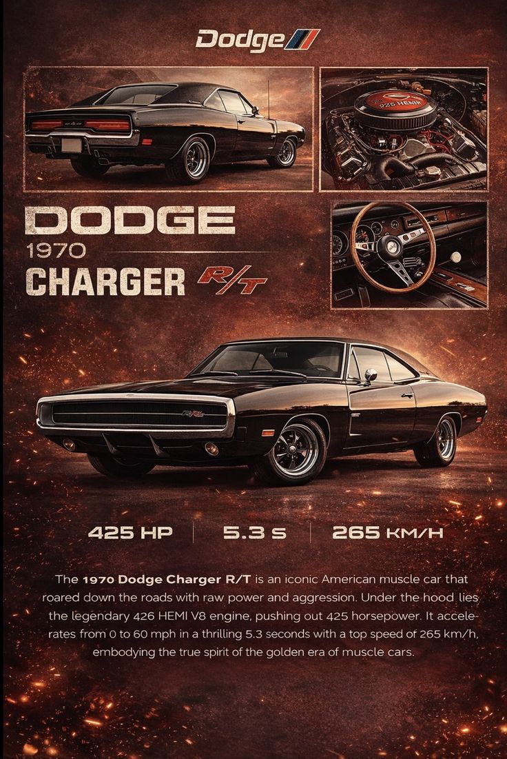 1970 Dodge Charger R/T Poster