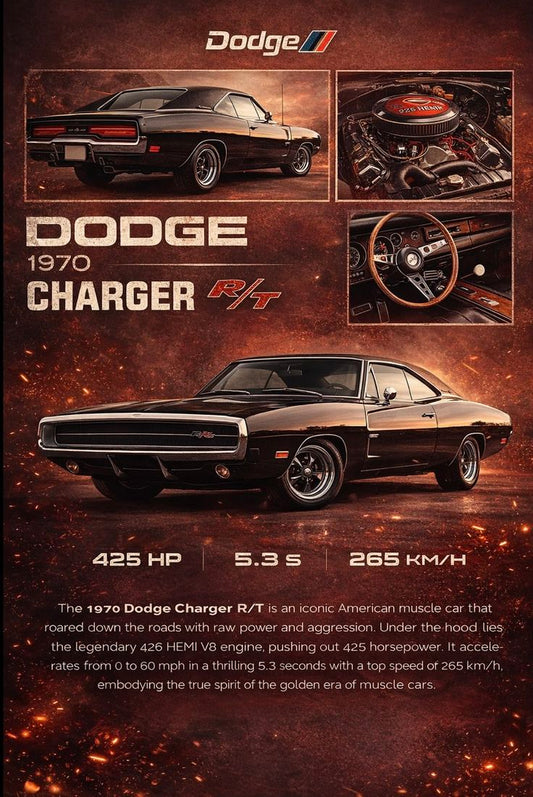 1970 Dodge Charger R/T Poster