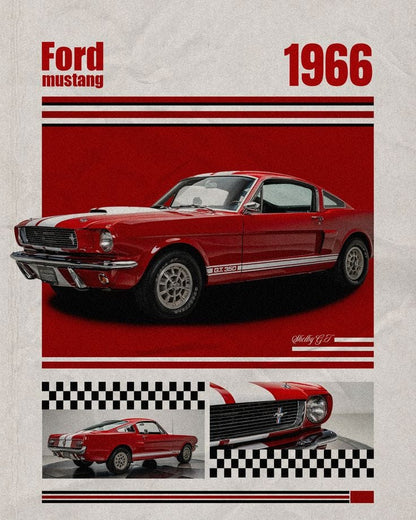 1966 Ford Mustang Shelby GT350 Poster