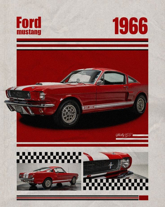 1966 Ford Mustang Shelby GT350 Poster