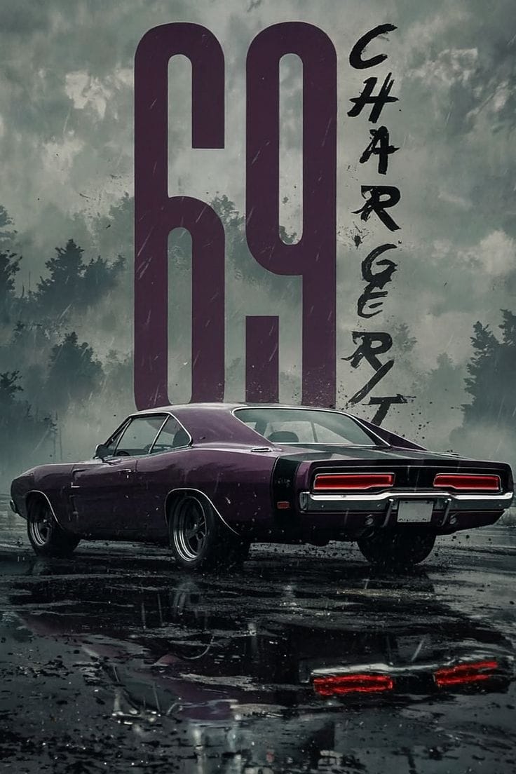 Vintage Dodge Charger Poster