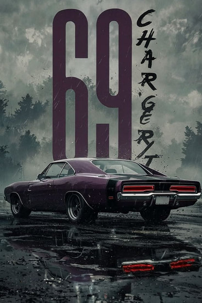 Vintage Dodge Charger Poster