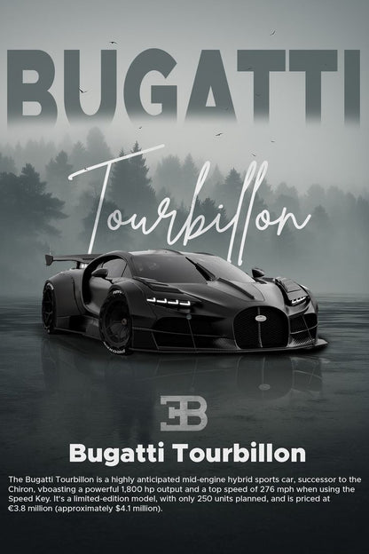 Bugatti Tourbillon Hypercar Poster