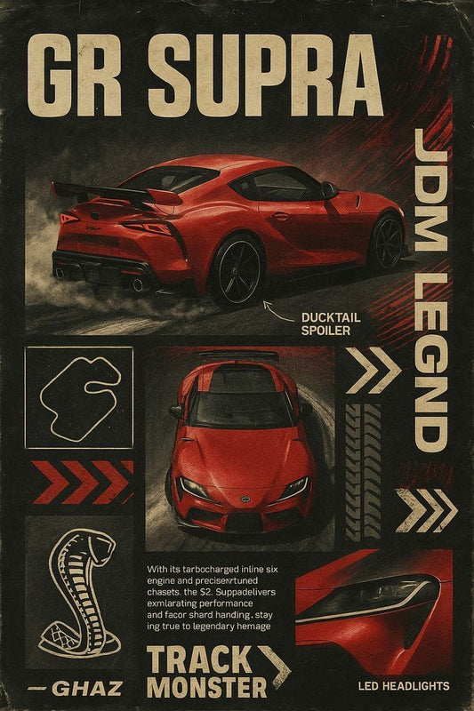 Toyota GR Supra JDM Legend Poster