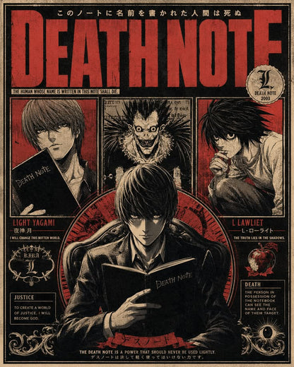 Death Note Vintage Poster