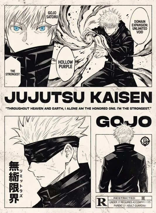 Gojo Satoru Jujutsu Kaisen Poster