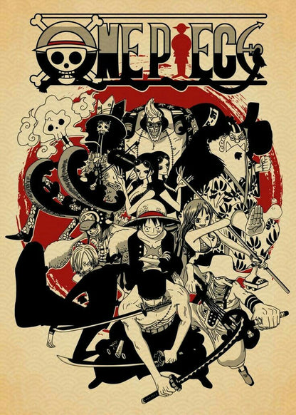 One Piece Crew Vintage Poster