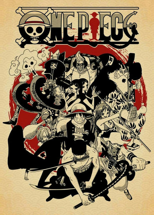 One Piece Crew Vintage Poster